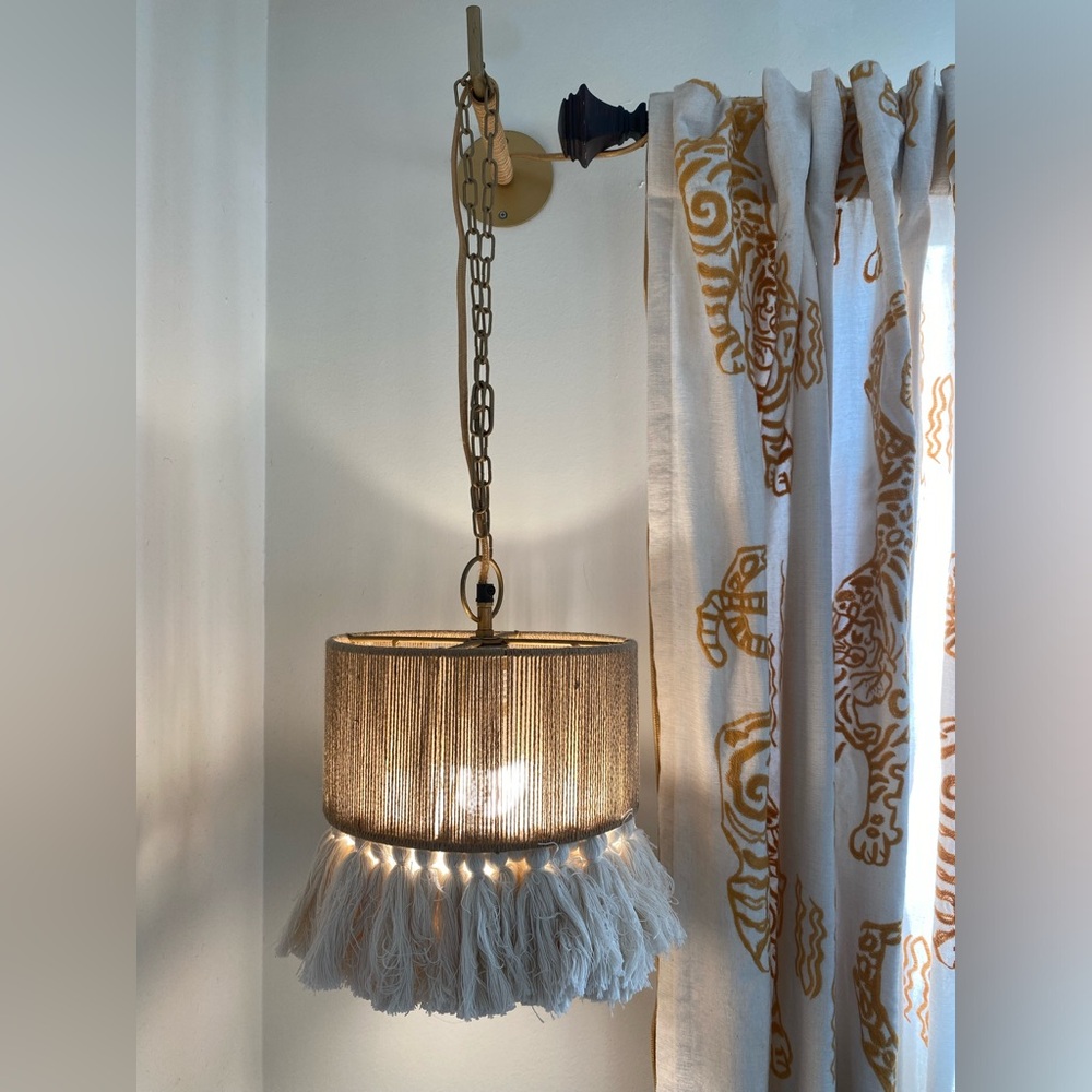 Tara June sconce. Anthropologie. Plug in.